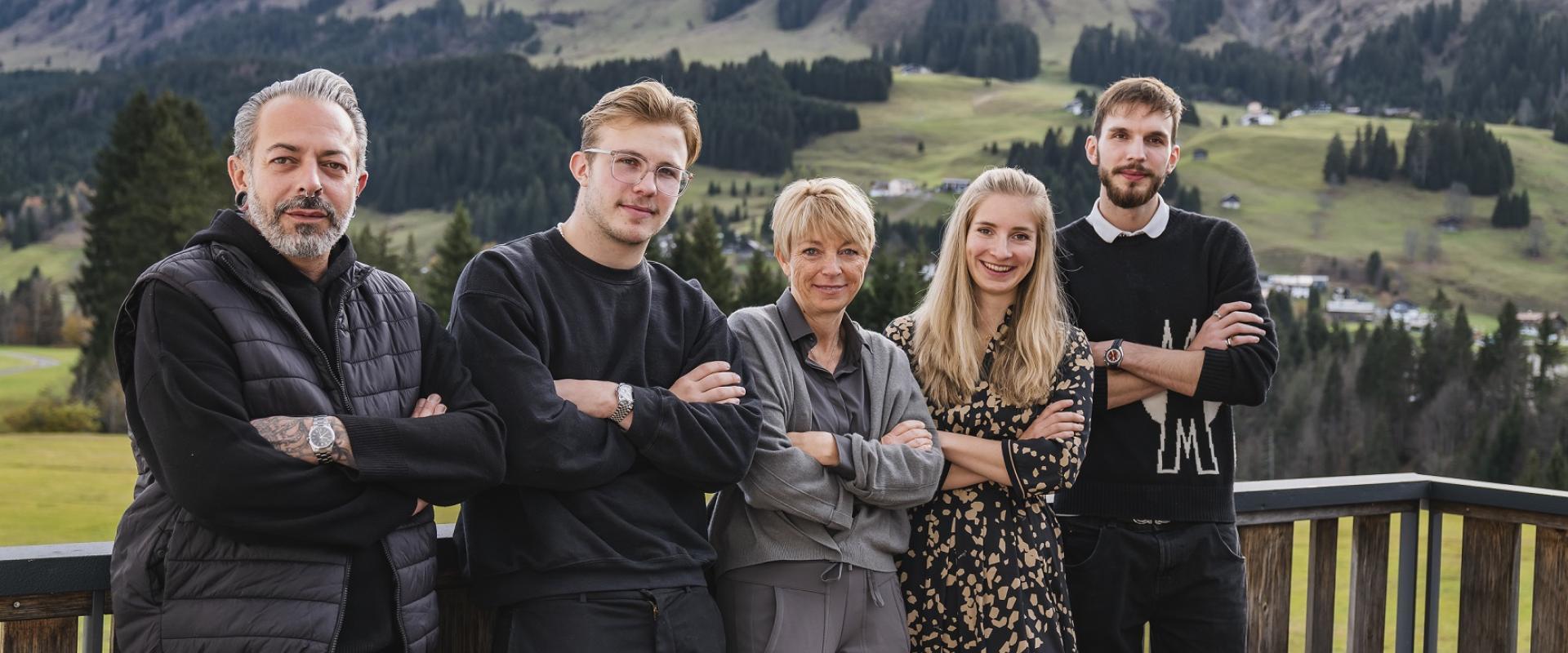 Familie Wohlgenannt Bernd, Paul, Heike, Katharina, Jodok (v.l.)