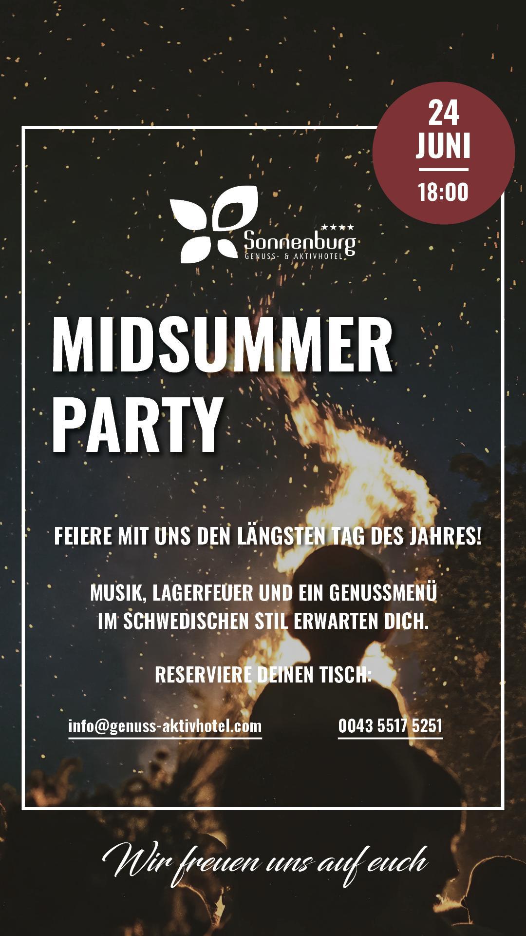 Midsummer Party in der Sonnenburg